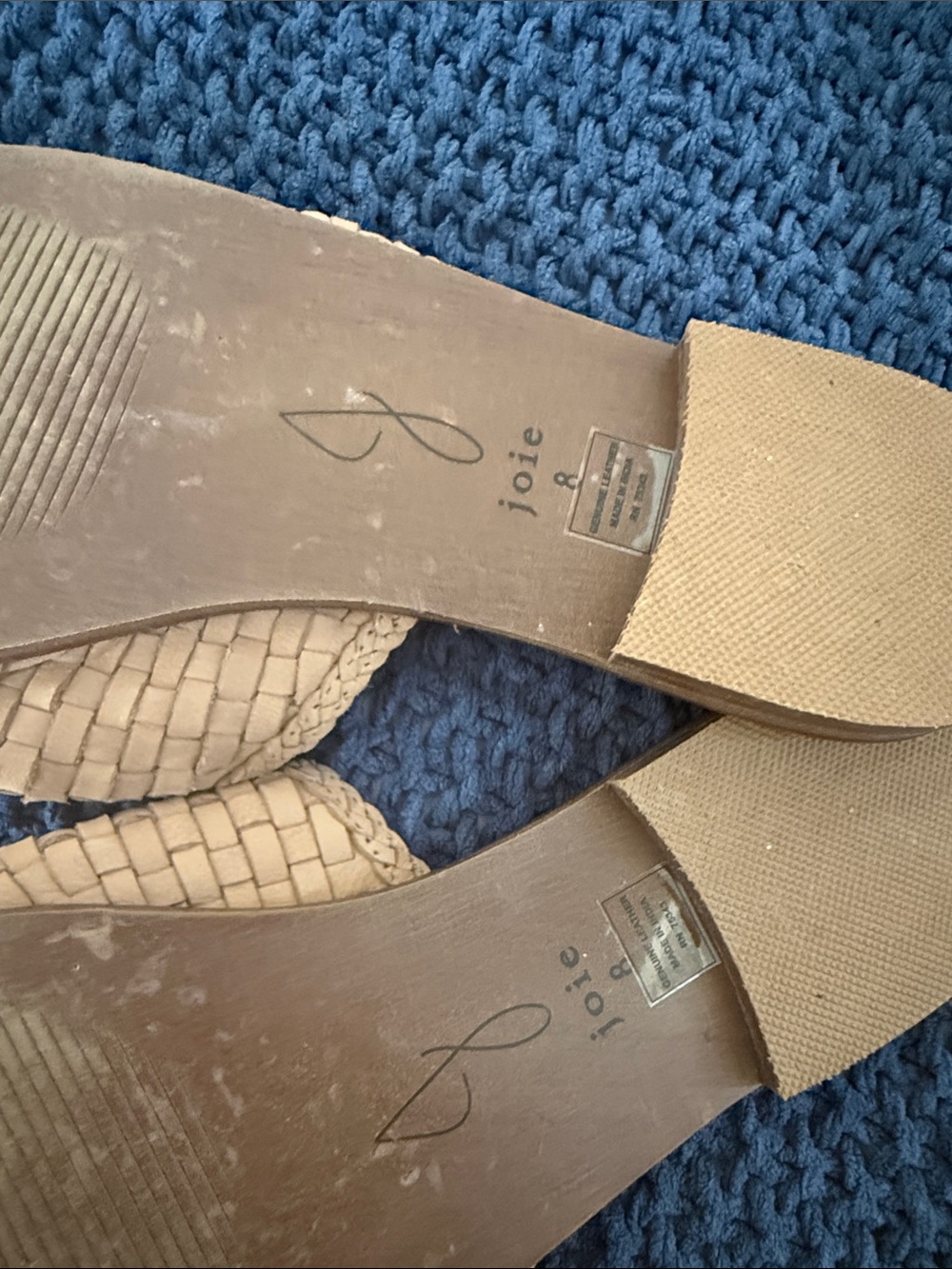 Joie Natural Woven Slide Sandals - Picture 3 of 4
